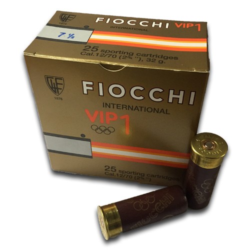 Cartucho  FIOCCHI  VIP Calibre 12x70 #7,5  32g