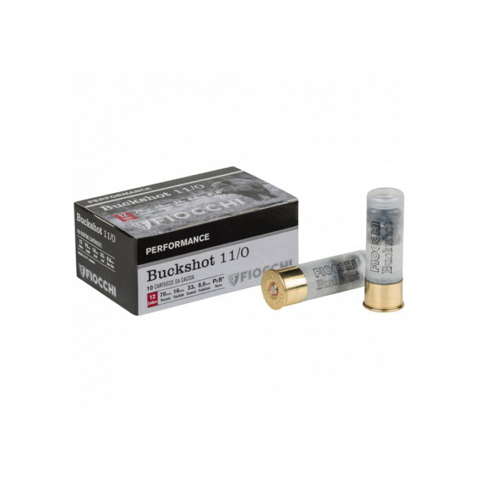 Cartucho  FIOCCHI  00Buck 11/0 12x70-27 8,6mm 9u. #86211500
