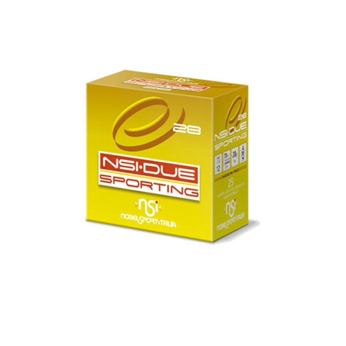 Cartucho  NOBEL  Due Sporting Calibre 12x70  # 4  28g
