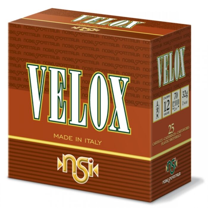 Cartucho  NOBEL  Velox 32 Cal. 12x70-12 #7 32g_