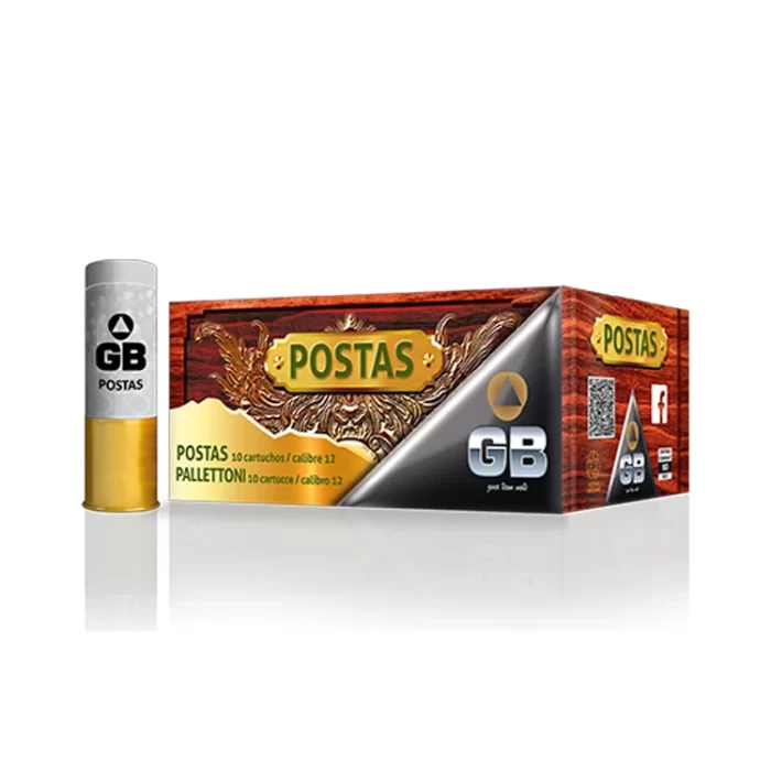 Cartucho  GB  Calibre 12x70  Buck Shot Posta Plomo 7.7mm 12u